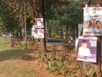 Atribut Kampanye Dipaku di Pohon (1)