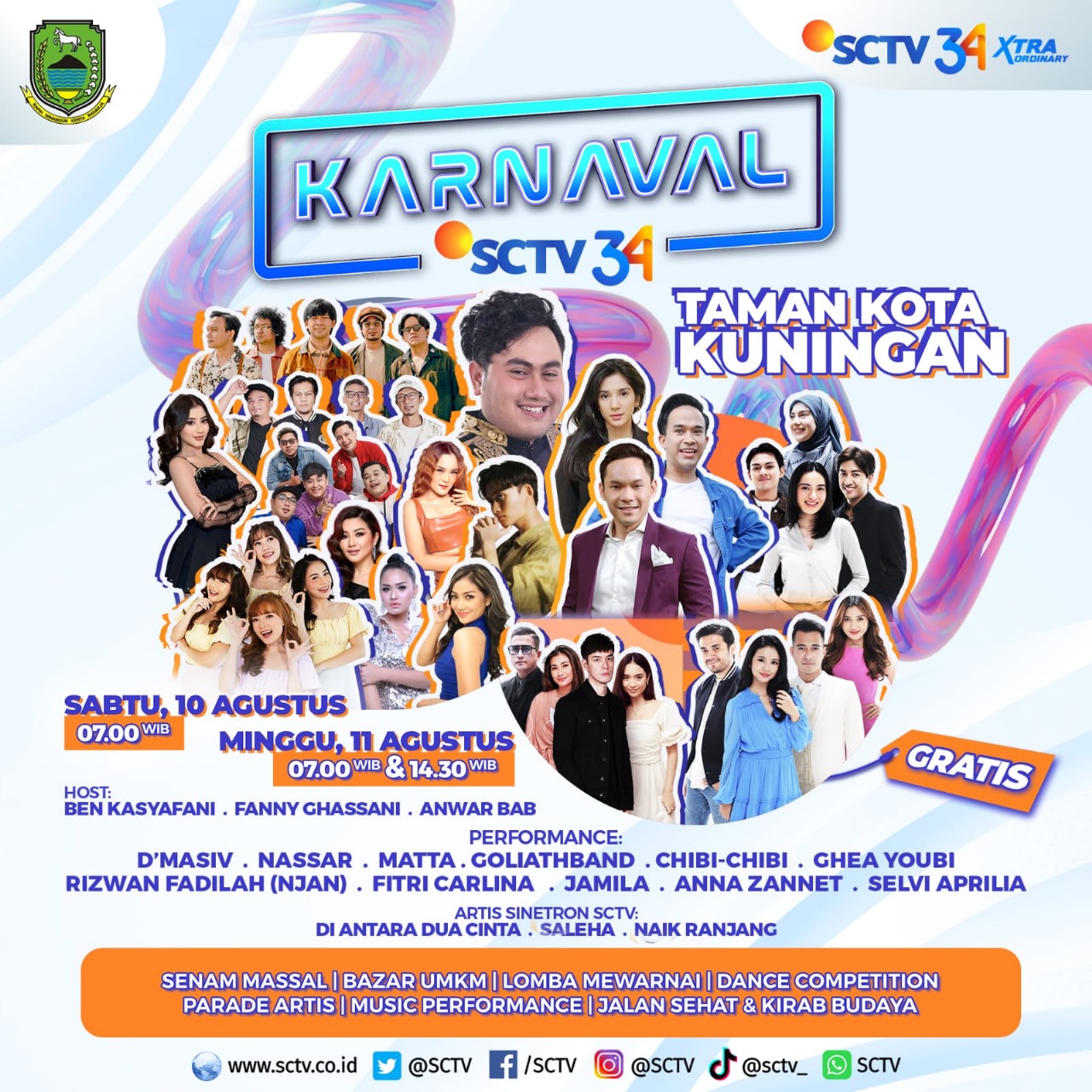 Rayakan Hut ke-34, Karnaval SCTV Akan Goyang Kota Kuningan