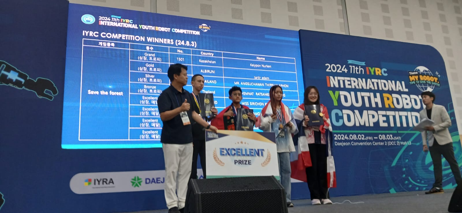 Tim Robotik MTsN 1 Kota Tangerang Selatan, Banten Juara di Korea.