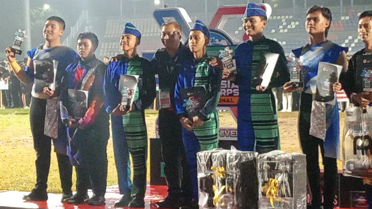 Gelaran Indonesia Drum Coprs International (IDCI) di stadion benteng reborn kota Tangerang telah berakhir, Tyadhita Marching Brass muncul sebagai juara umum.