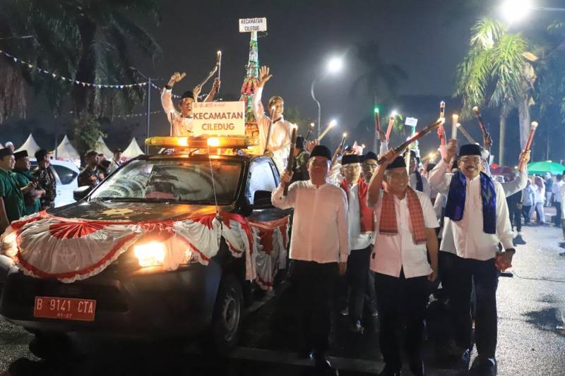 Festival Maulid Nusantara Kota Tangerang 2024 Tetap Khidmat Meski Turun Hujan