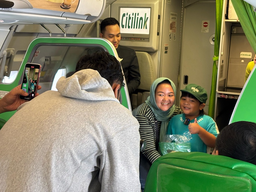 Citilink Berbagi Kasih Sayang di Penerbangan Jakarta - Denpasar