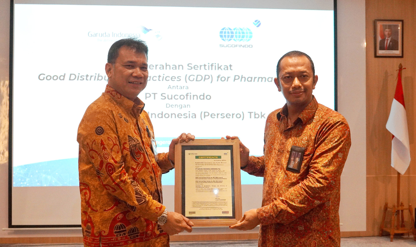 Garuda Indonesia Kembali Raih Sertifikasi GDP untuk Layanan Kargo Farmasi